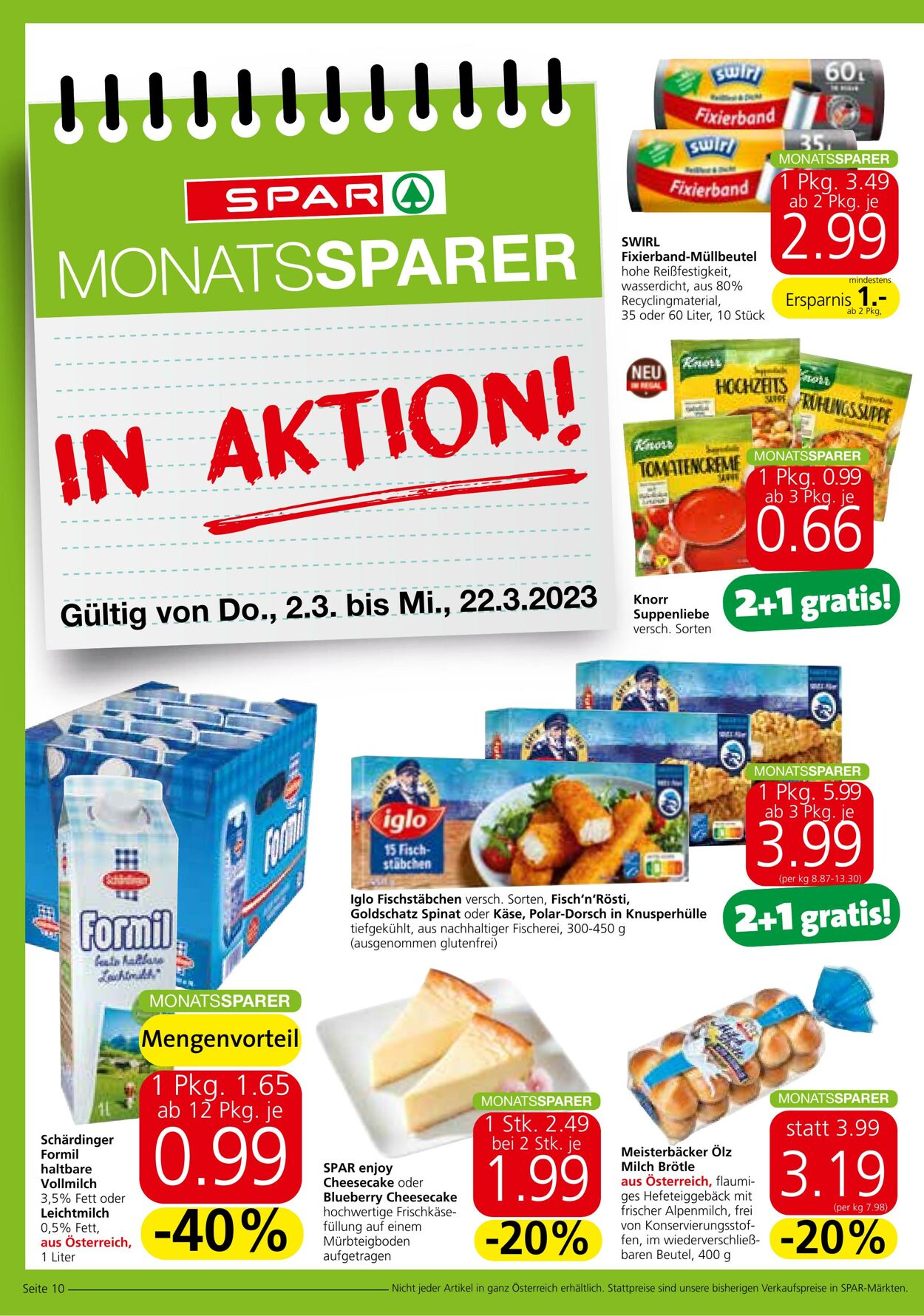 Prospekt Spar 02.03.2023 - 15.03.2023