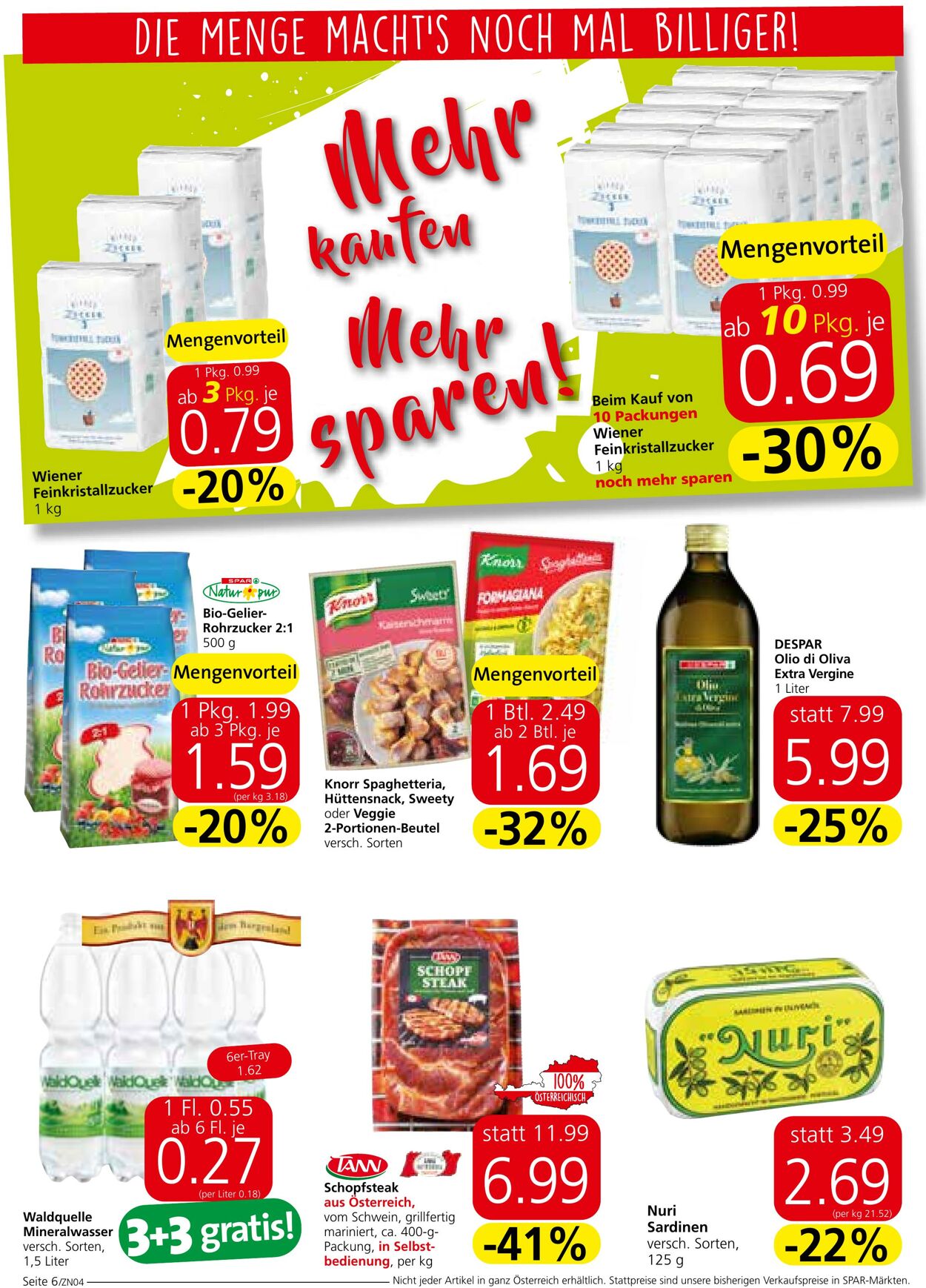 Prospekt Spar 25.08.2022 - 07.09.2022