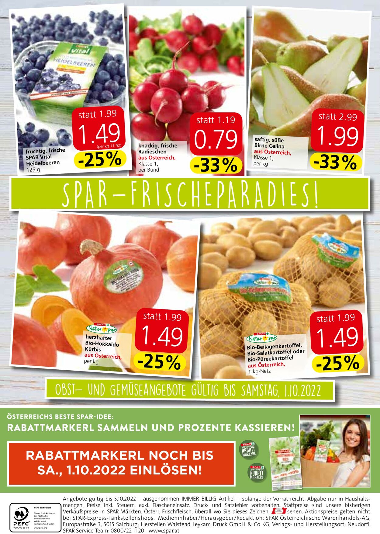 Prospekt Spar 29.09.2022 - 05.10.2022