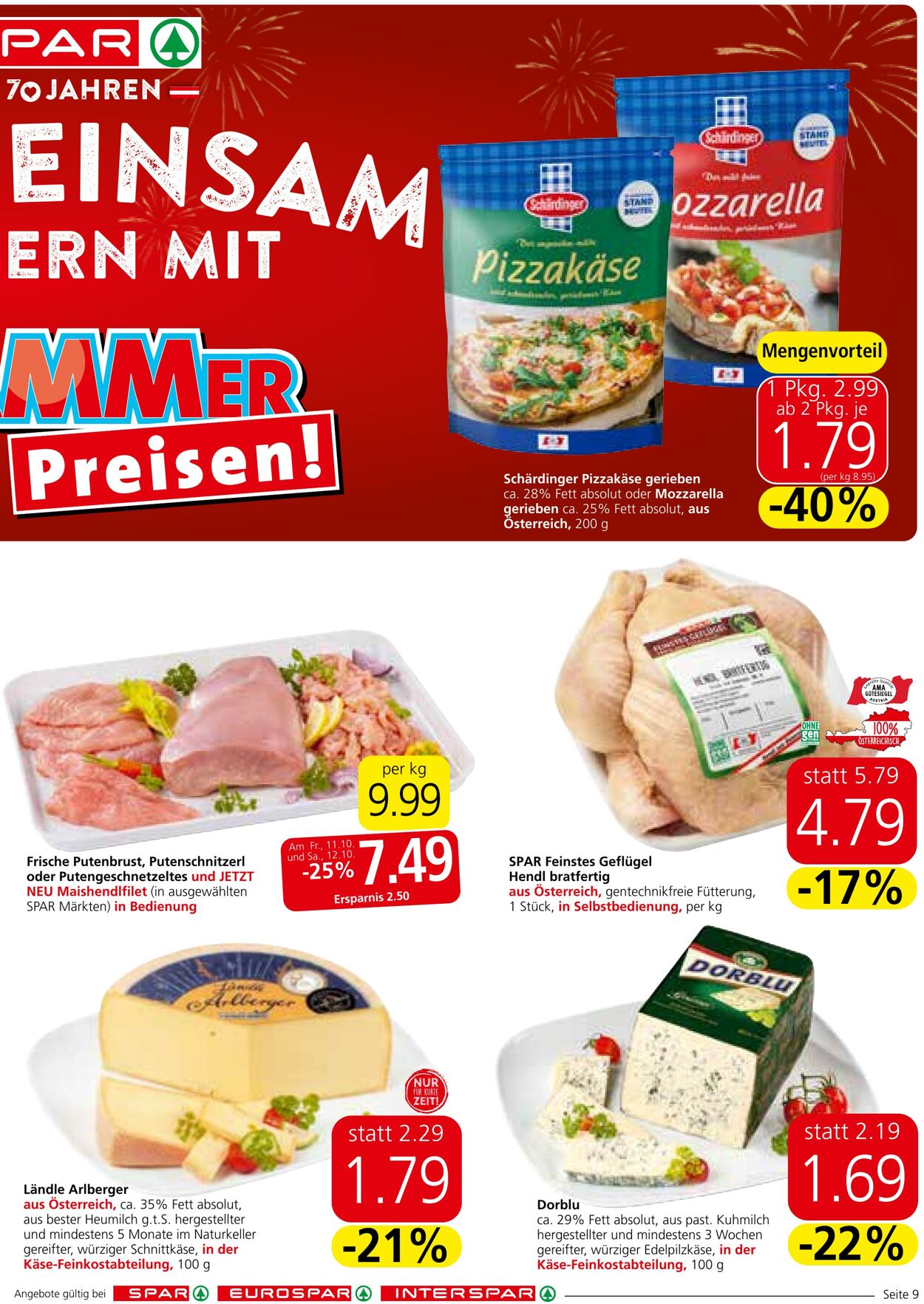 Prospekt Spar 10.10.2024 - 16.10.2024