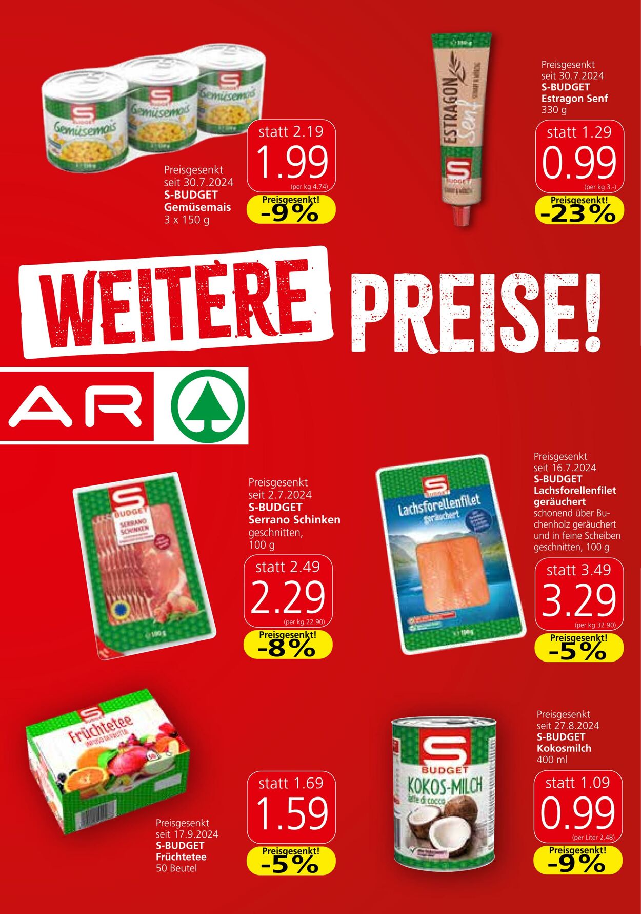 Prospekt Spar 23.10.2024 - 10.11.2024