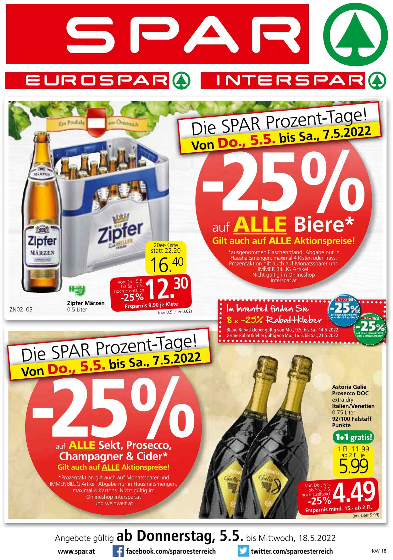 Prospekt Spar 05.05.2022 - 18.05.2022