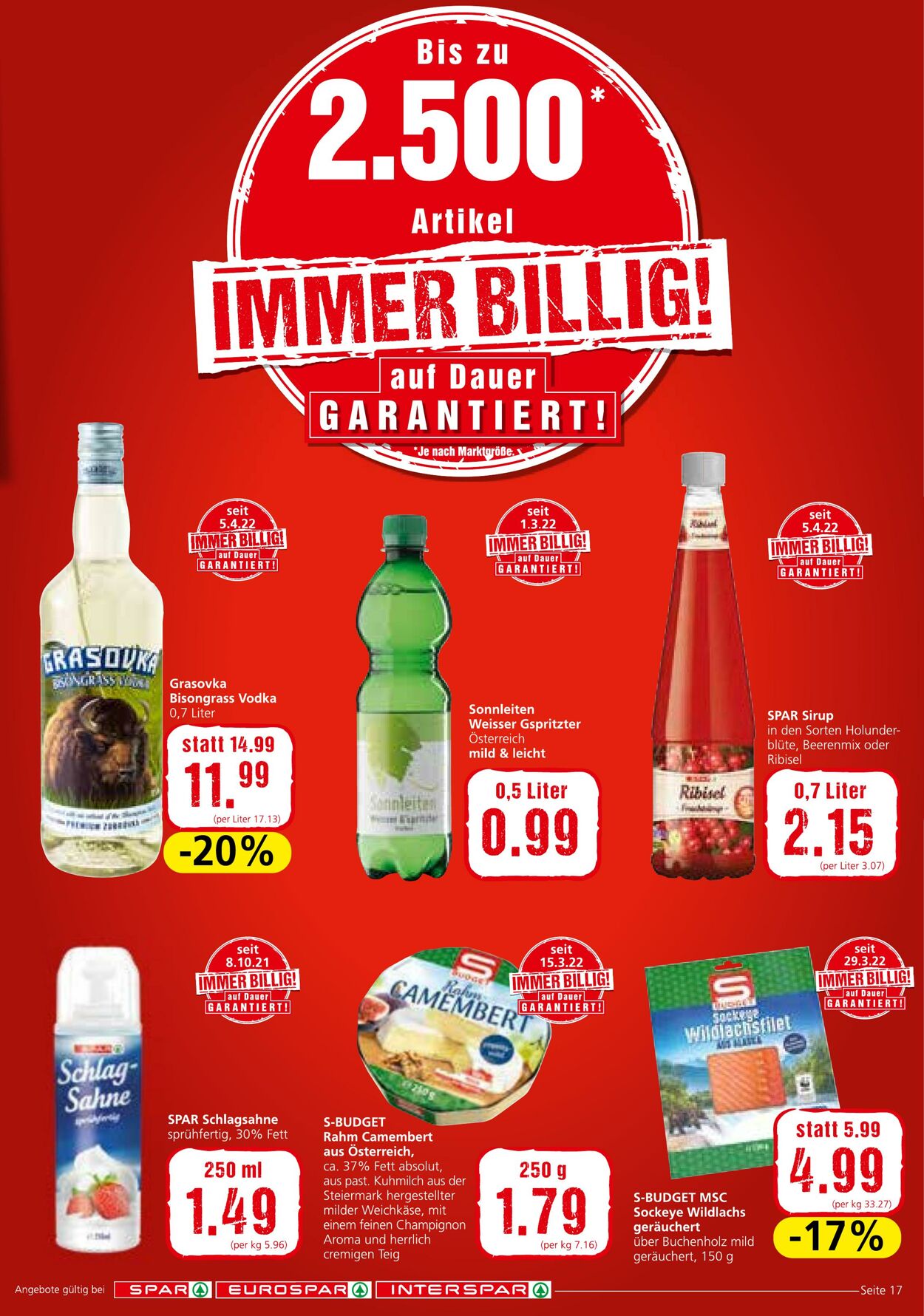 Prospekt Spar 05.05.2022 - 18.05.2022