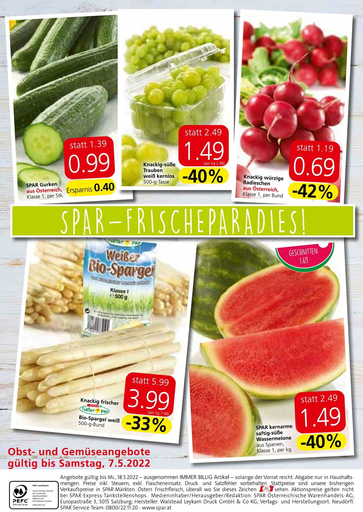 Prospekt Spar 05.05.2022 - 18.05.2022