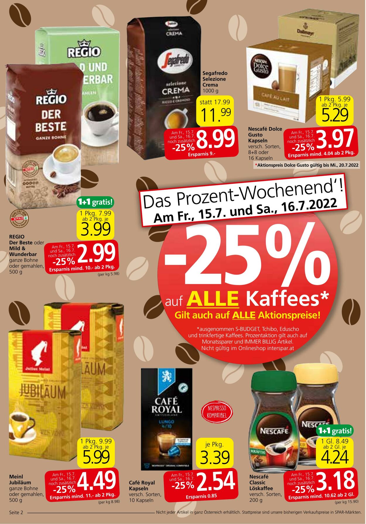 Prospekt Spar 14.07.2022 - 27.07.2022