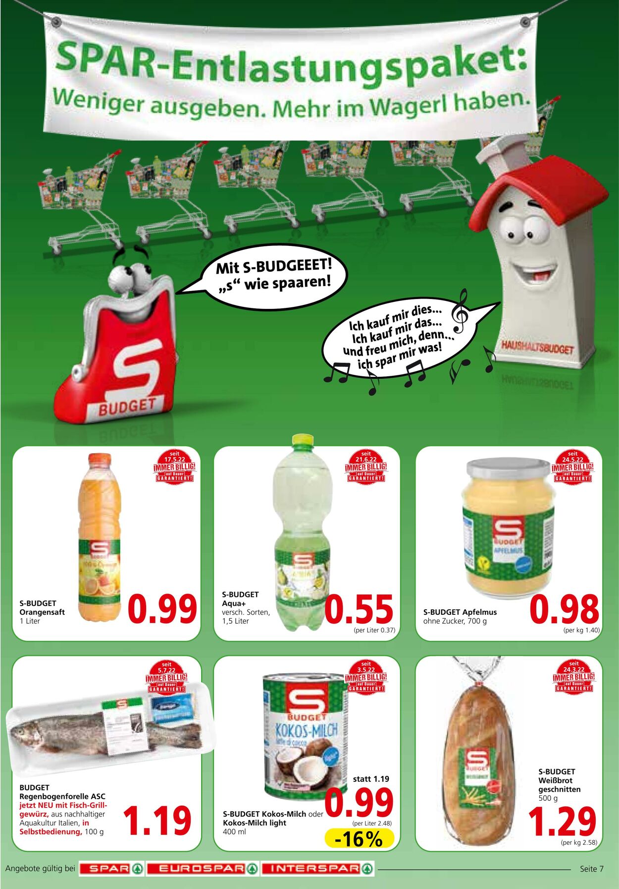 Prospekt Spar 04.08.2022 - 10.08.2022