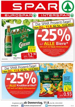 Prospekt Spar 11.08.2022 - 24.08.2022