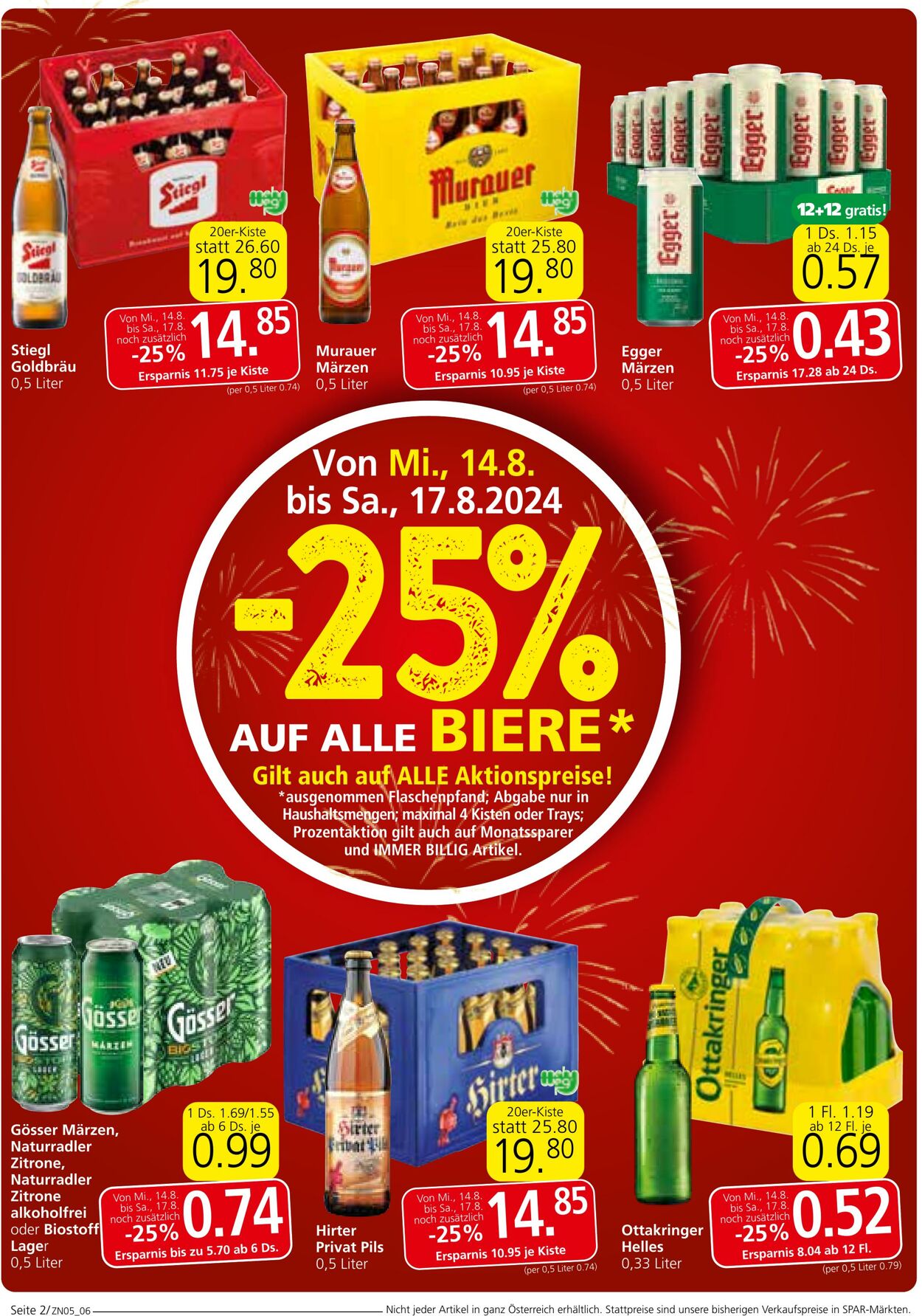 Prospekt Spar 14.08.2024 - 21.08.2024