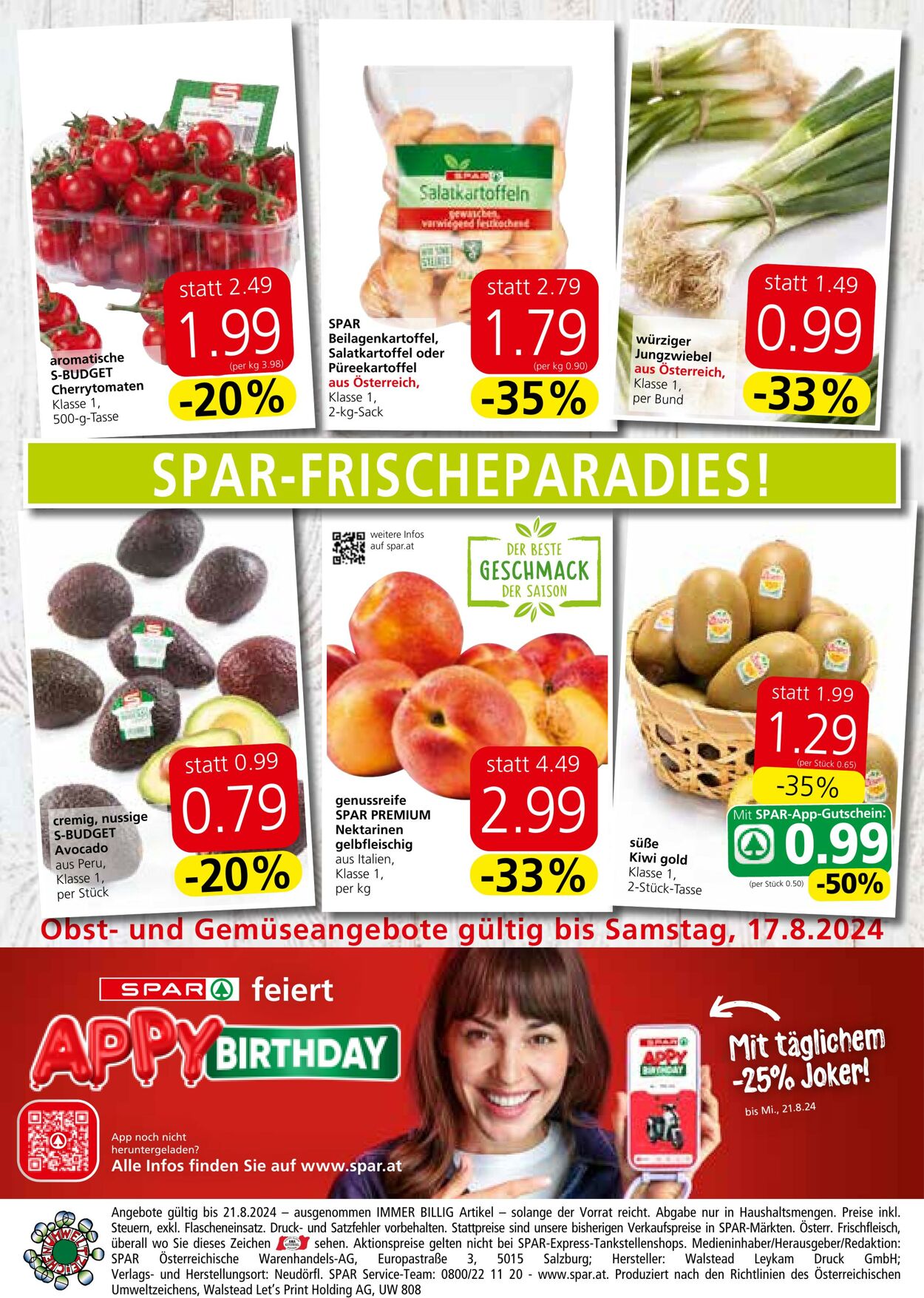 Prospekt Spar 14.08.2024 - 21.08.2024