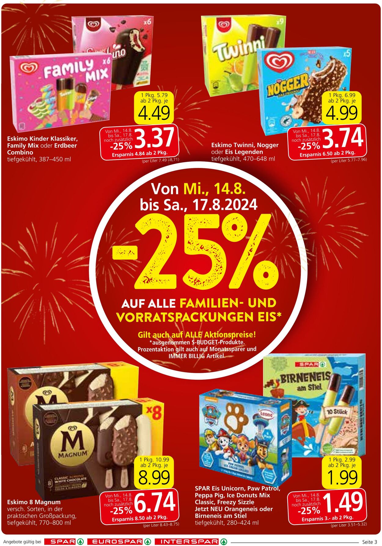 Prospekt Spar 14.08.2024 - 21.08.2024