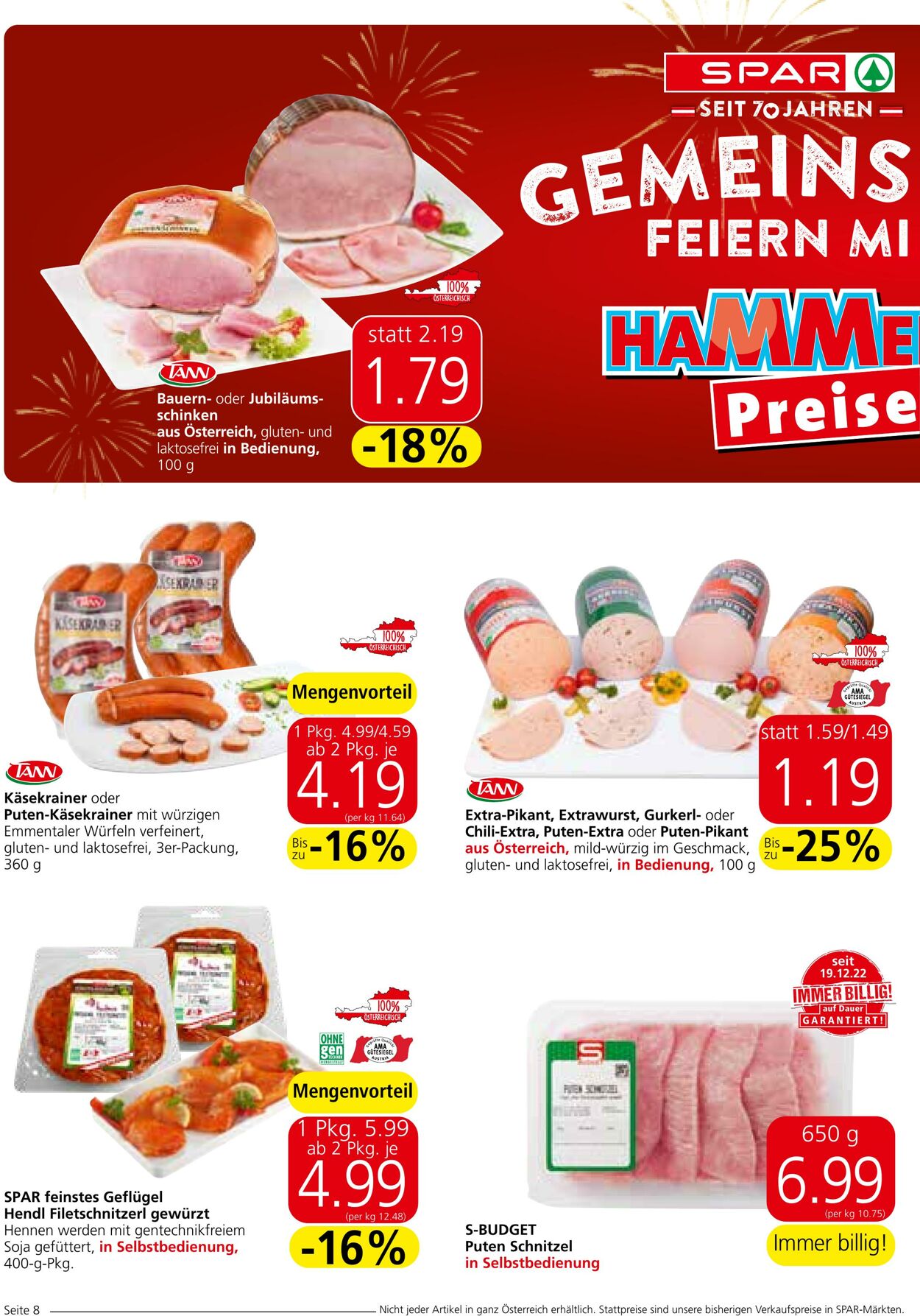 Prospekt Spar 14.08.2024 - 21.08.2024