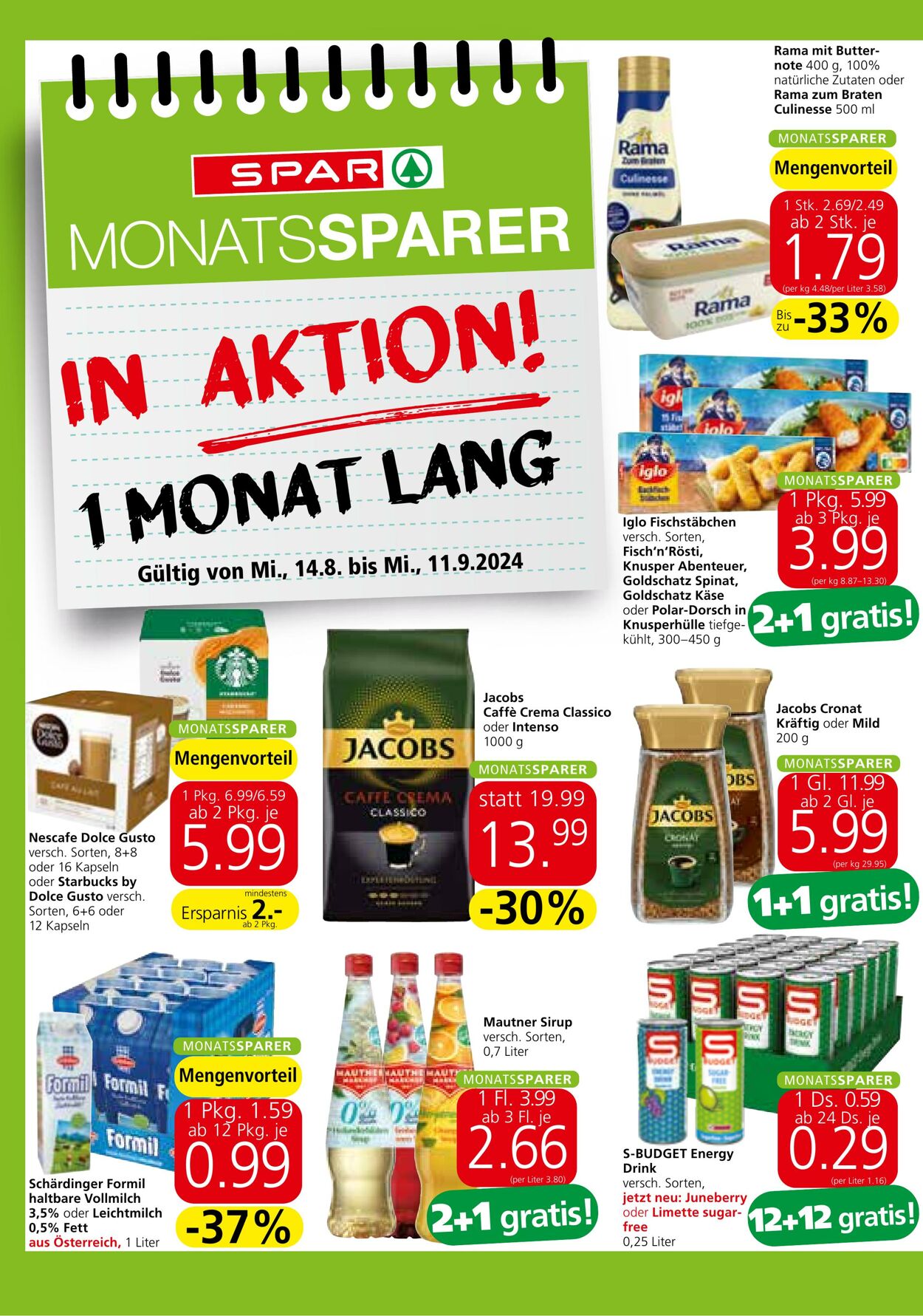 Prospekt Spar 14.08.2024 - 21.08.2024
