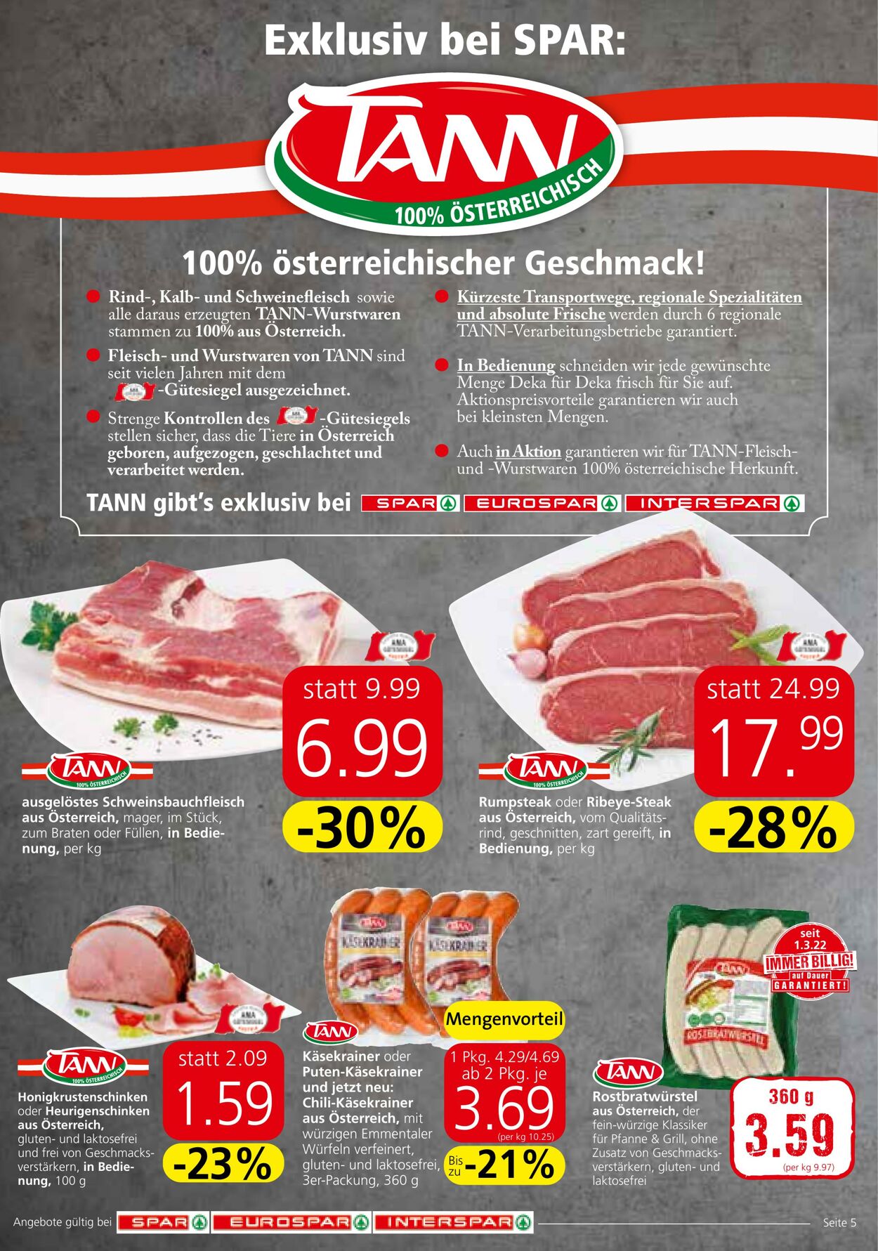 Prospekt Spar 18.08.2022 - 24.08.2022