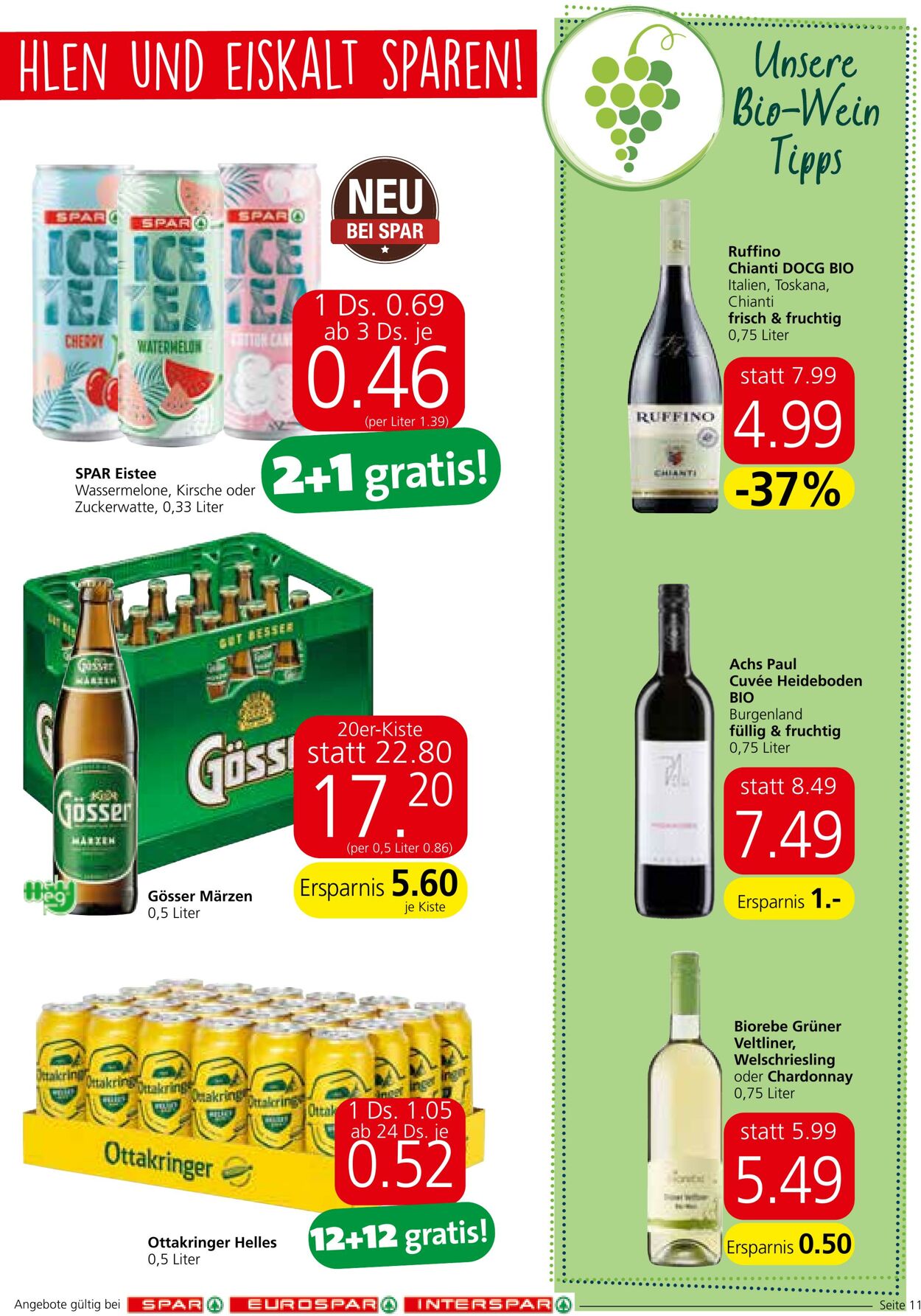 Prospekt Spar 18.08.2022 - 24.08.2022