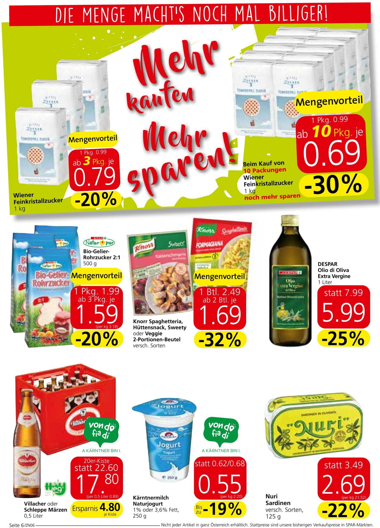 Prospekt Spar 25.08.2022 - 07.09.2022