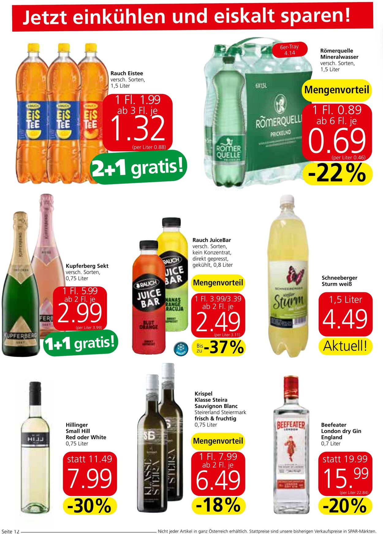 Prospekt Spar 12.09.2024 - 18.09.2024