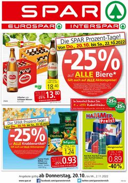 Prospekt Spar 20.10.2022 - 02.11.2022