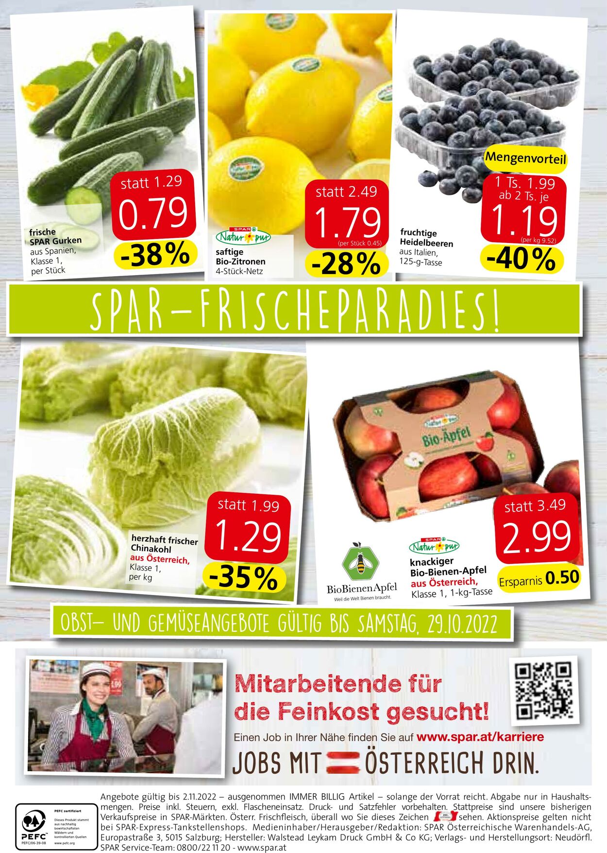 Prospekt Spar 27.10.2022 - 02.11.2022