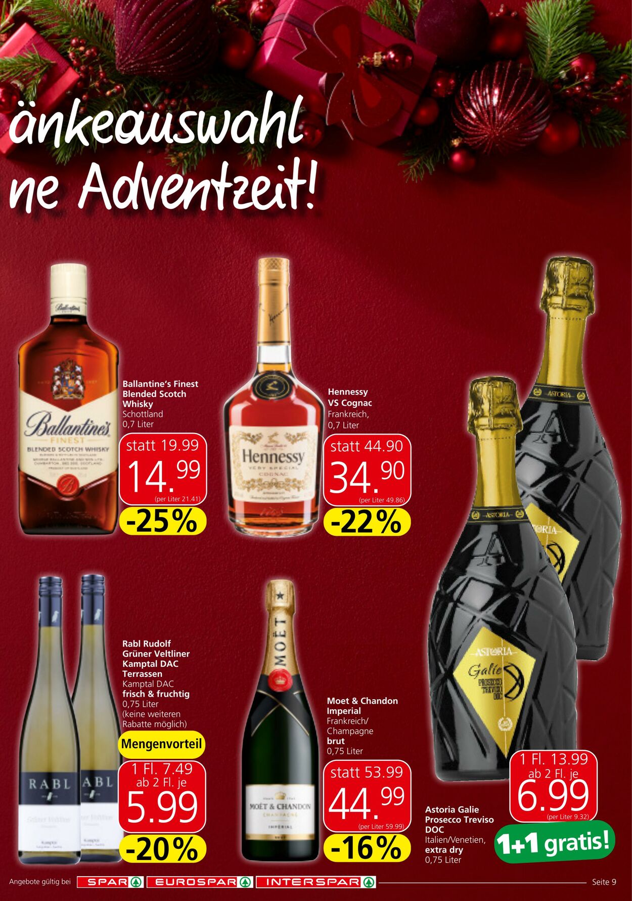 Prospekt Spar 28.11.2024 - 11.12.2024