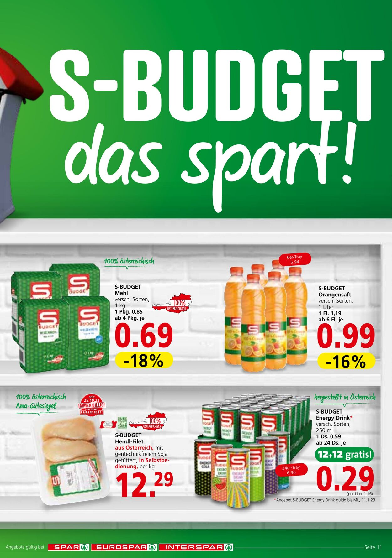 Prospekt Spar 02.01.2023 - 18.01.2023