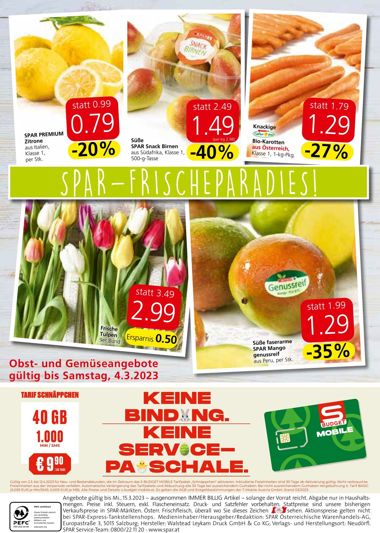 Prospekt Spar 02.03.2023 - 15.03.2023