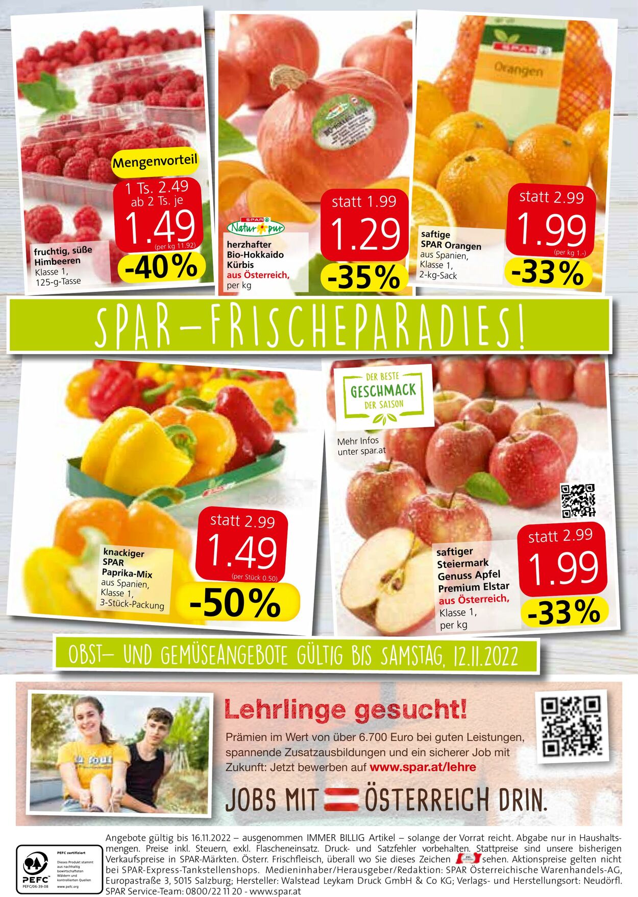 Prospekt Spar 10.11.2022 - 16.11.2022