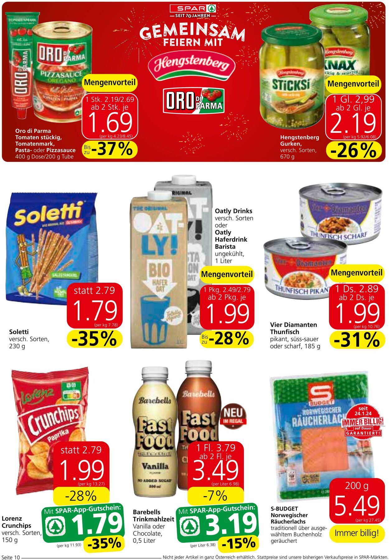 Prospekt Spar 14.11.2024 - 27.11.2024