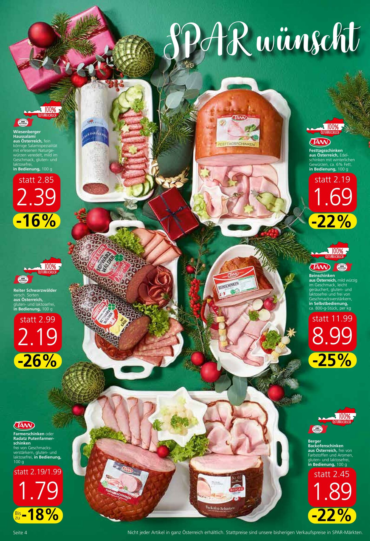 Prospekt Spar 14.12.2023 - 30.12.2023