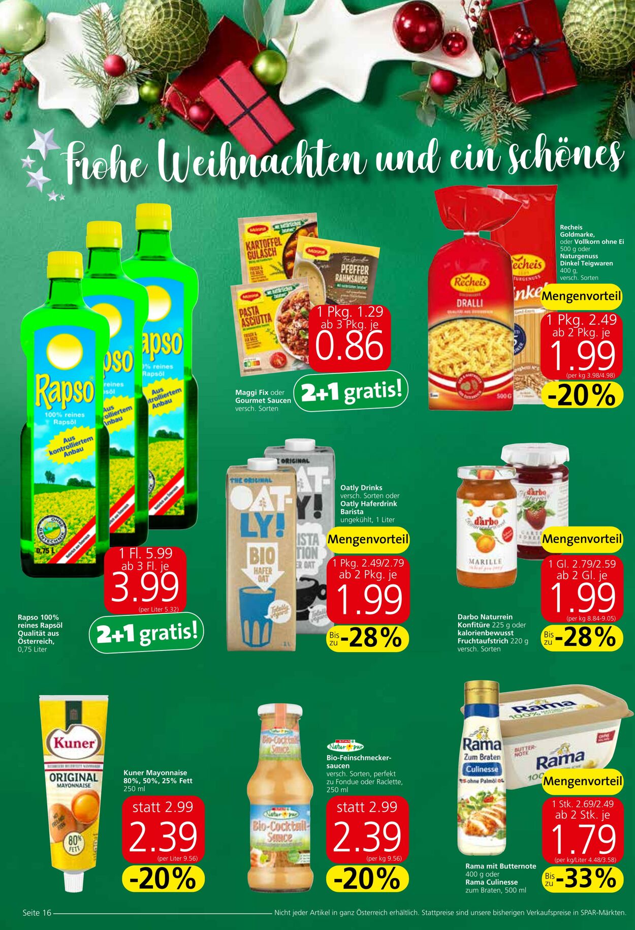 Prospekt Spar 14.12.2023 - 30.12.2023