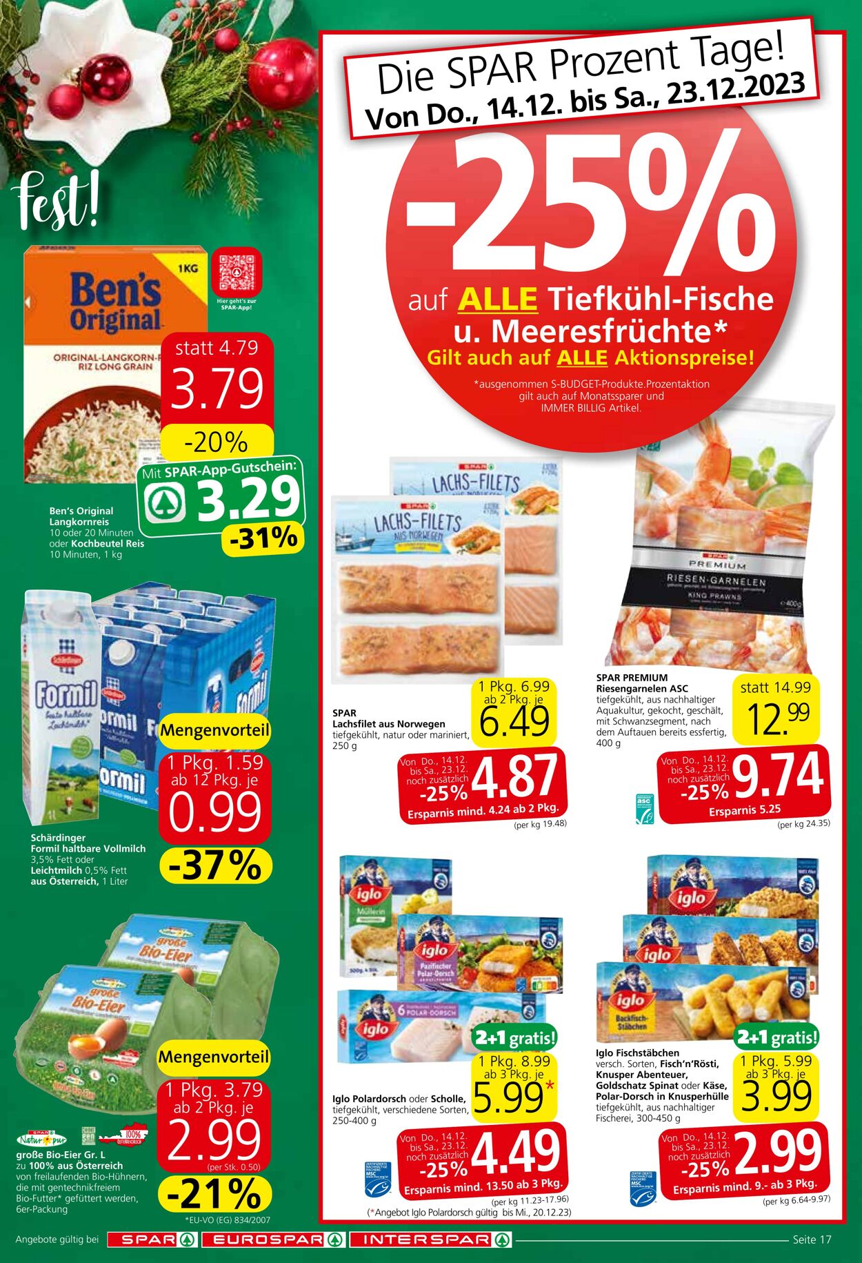 Prospekt Spar 14.12.2023 - 30.12.2023