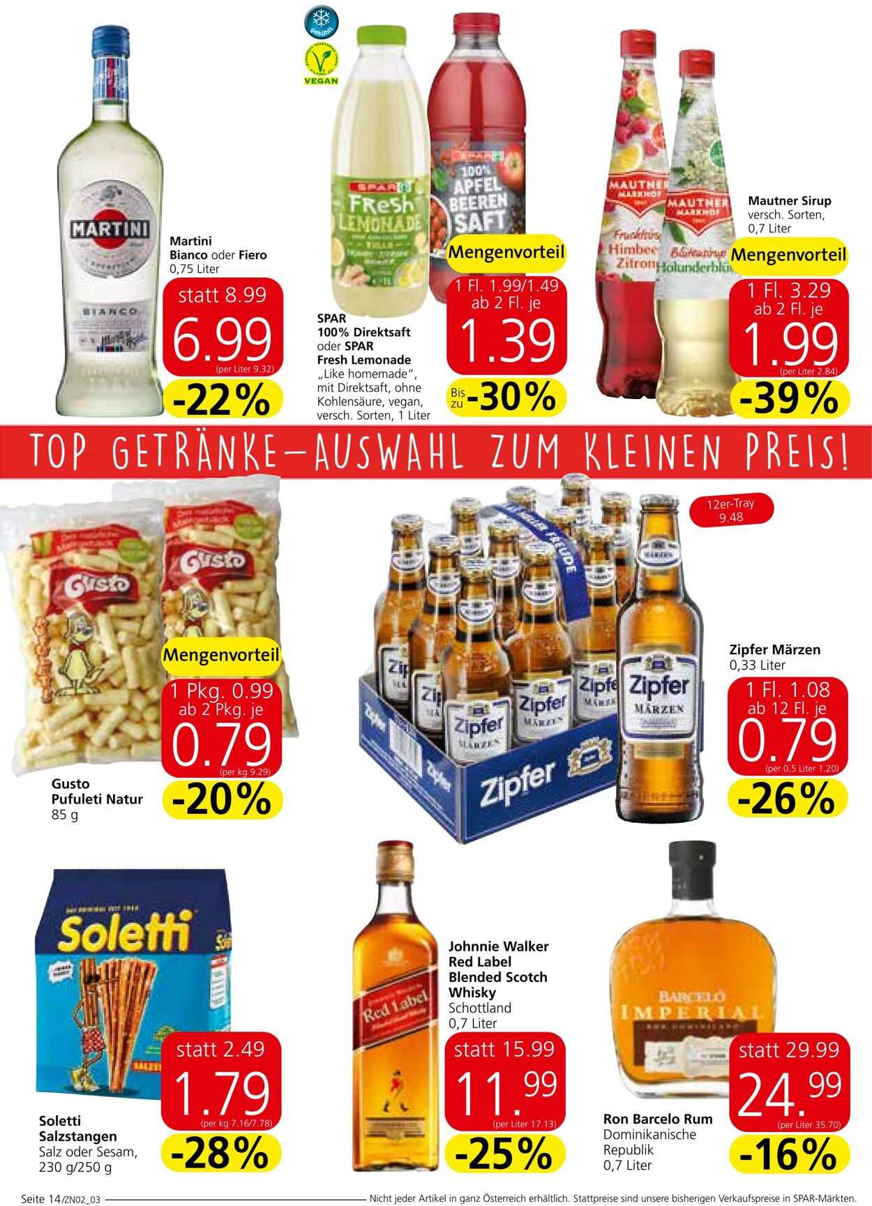 Prospekt Spar 14.07.2022 - 27.07.2022