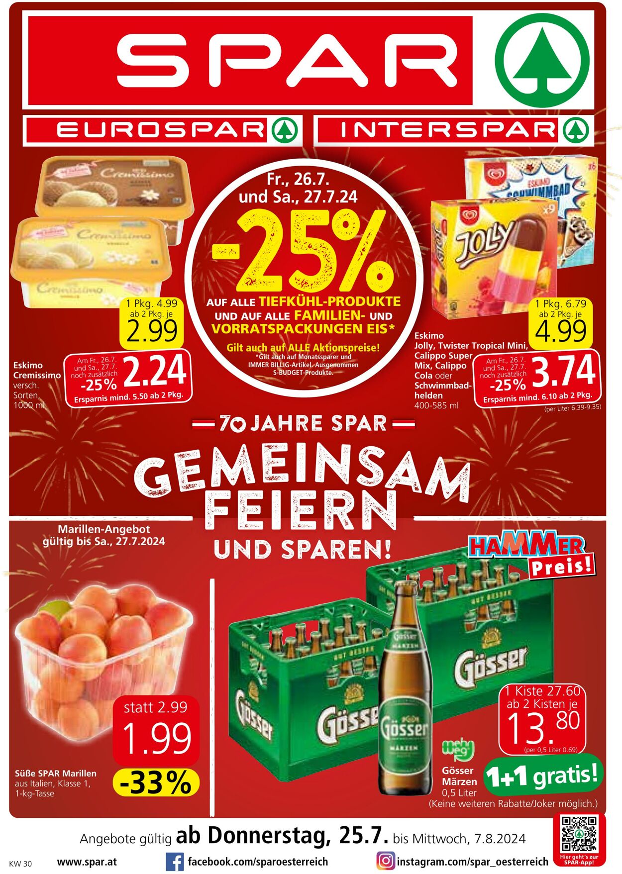 Prospekt Spar 25.07.2024 - 07.08.2024