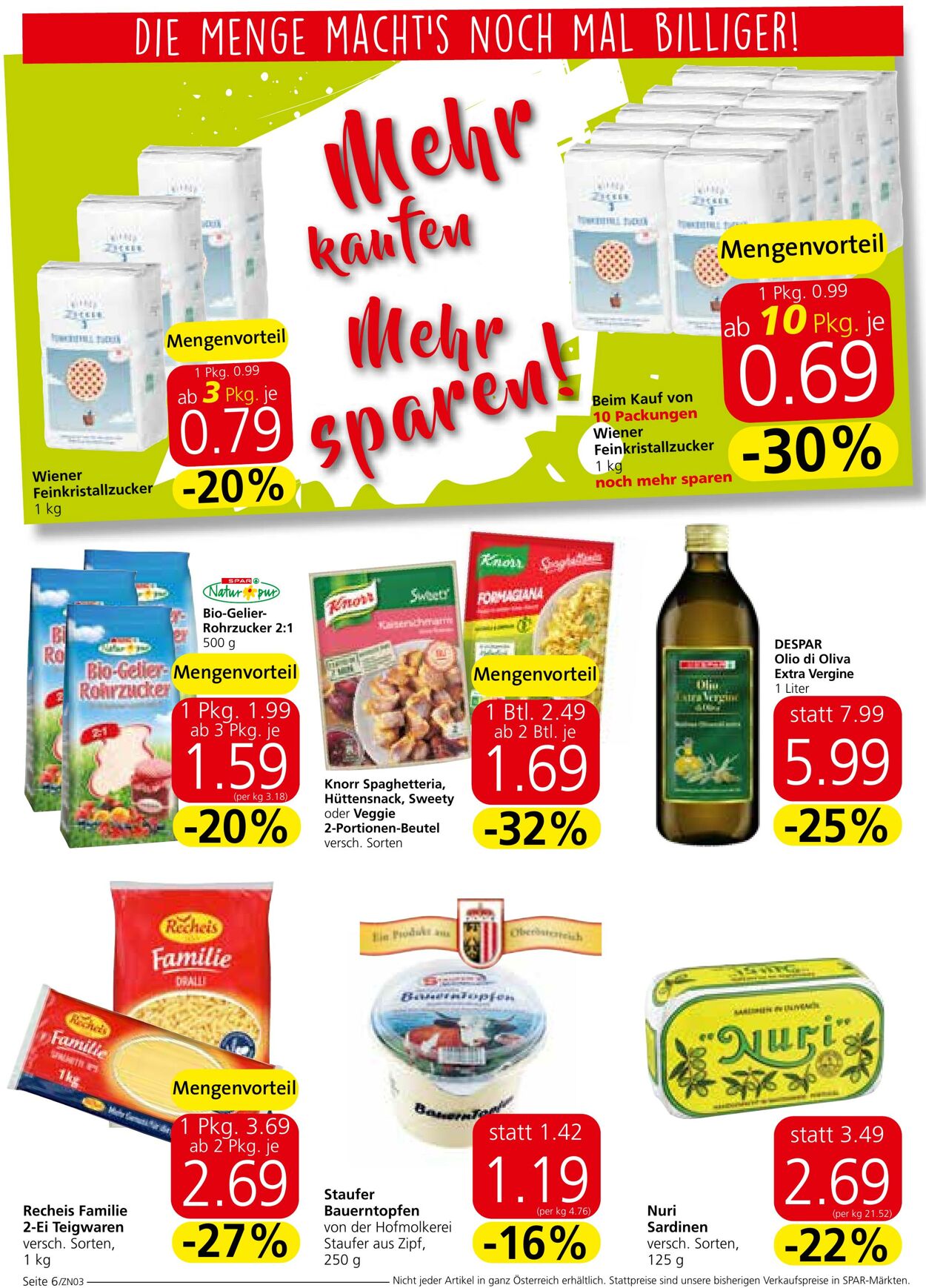 Prospekt Spar 25.08.2022 - 07.09.2022