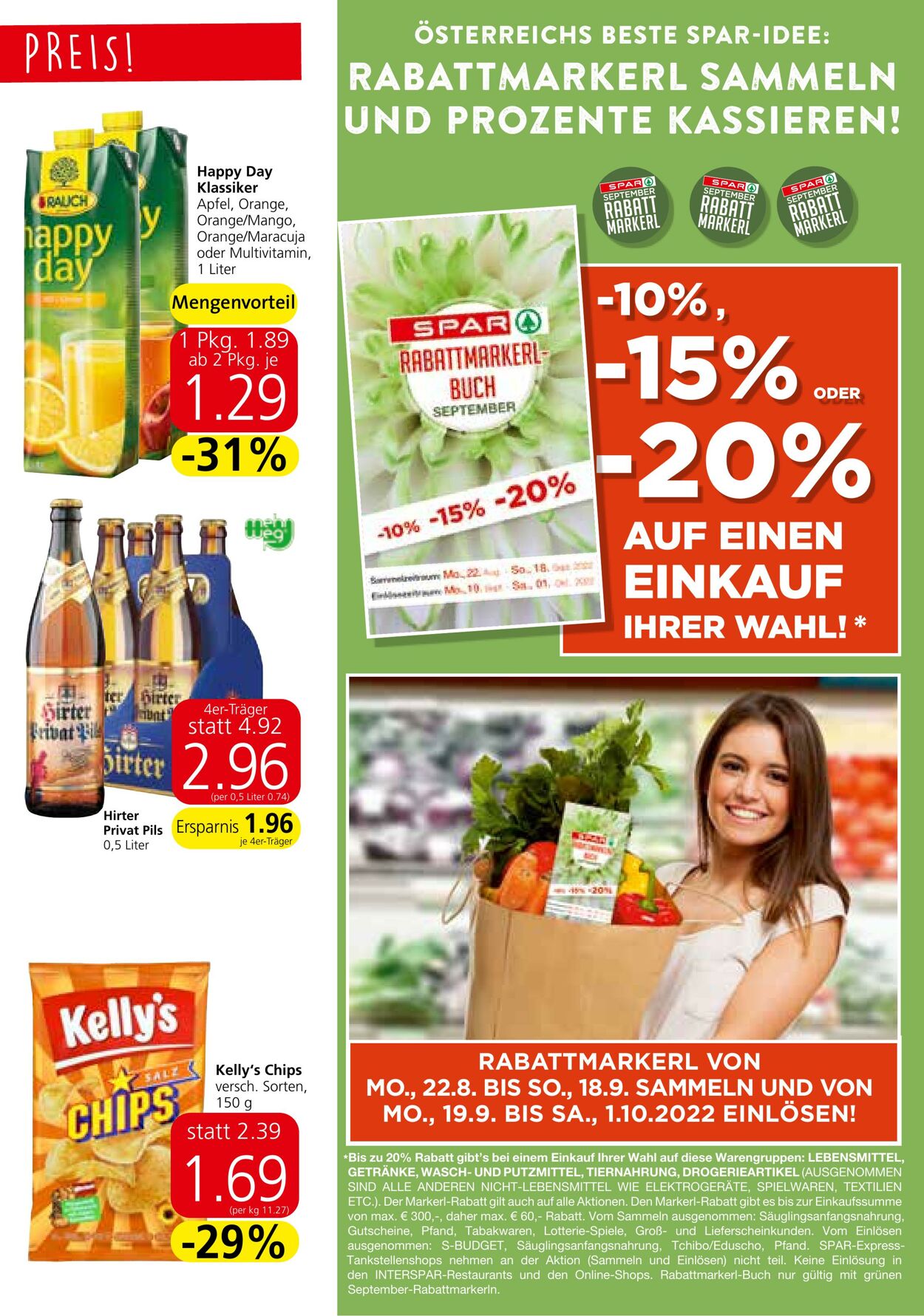 Prospekt Spar 25.08.2022 - 07.09.2022