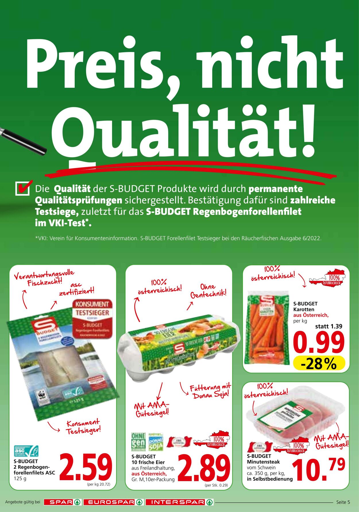 Prospekt Spar 08.09.2022 - 21.09.2022