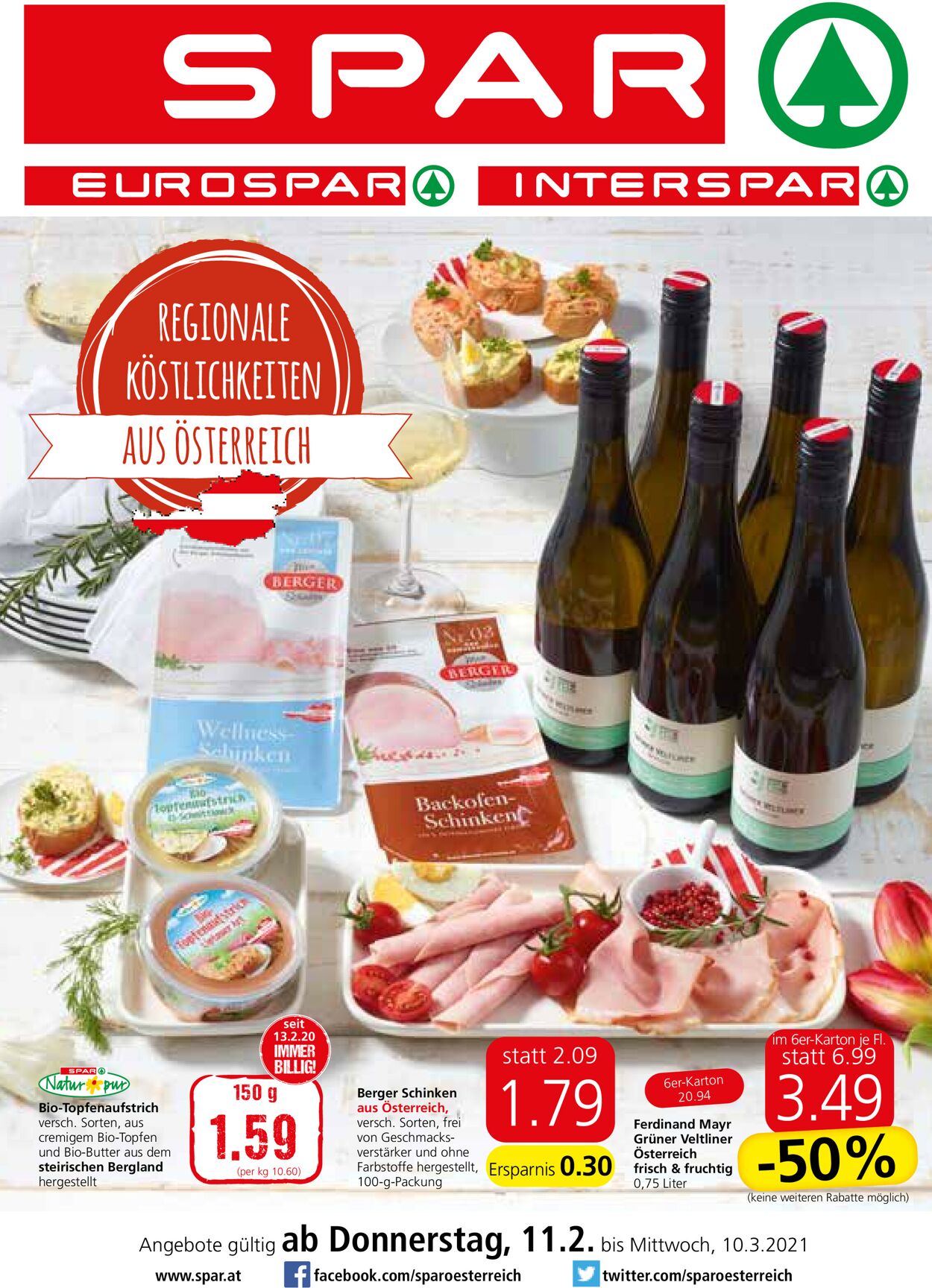 Prospekt Spar 01.03.2021 - 10.03.2021