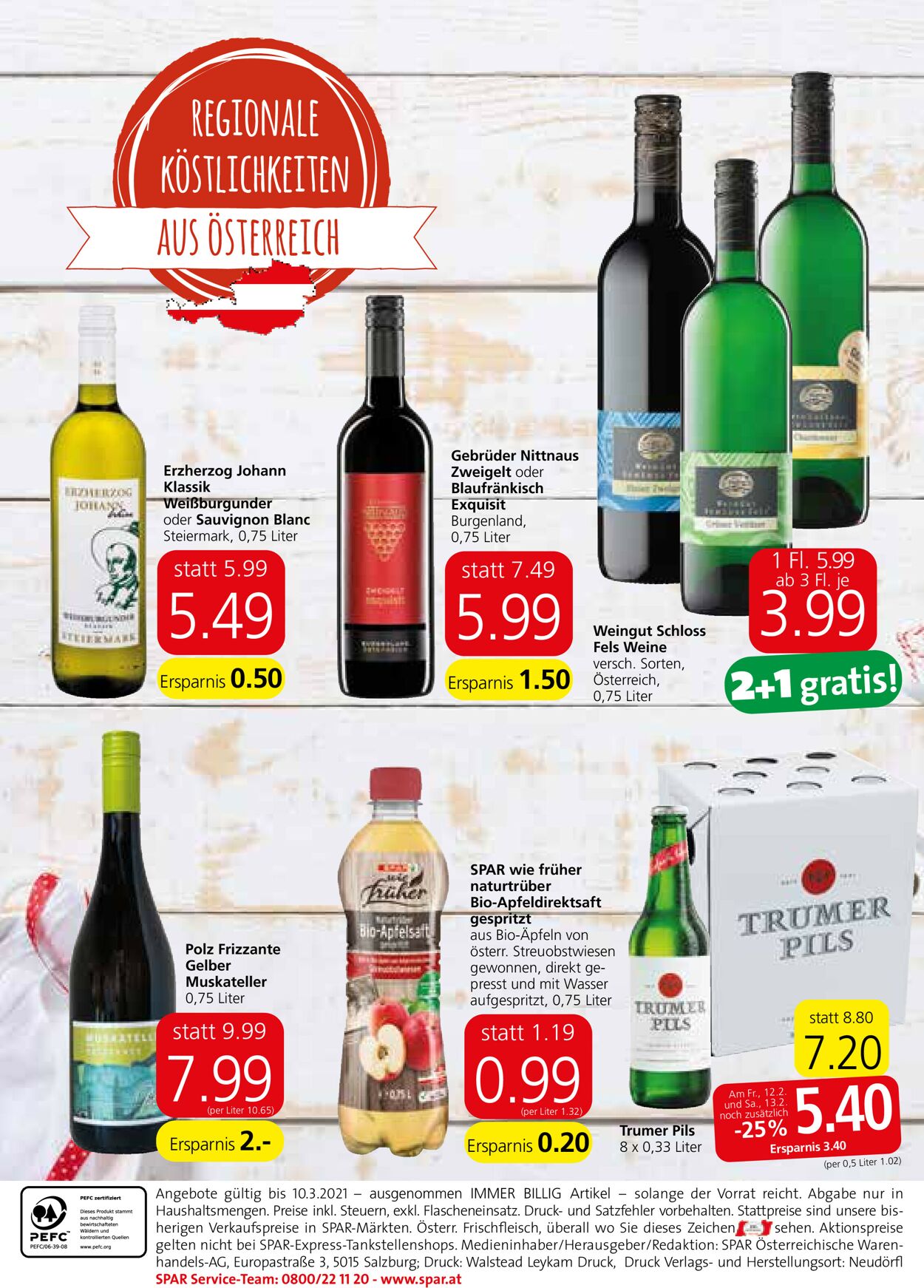 Prospekt Spar 01.03.2021 - 10.03.2021