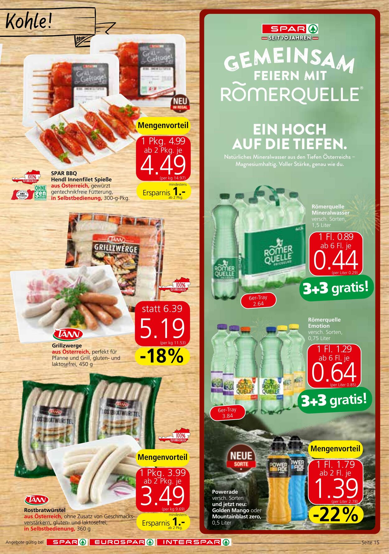 Prospekt Spar 25.07.2024 - 08.08.2024