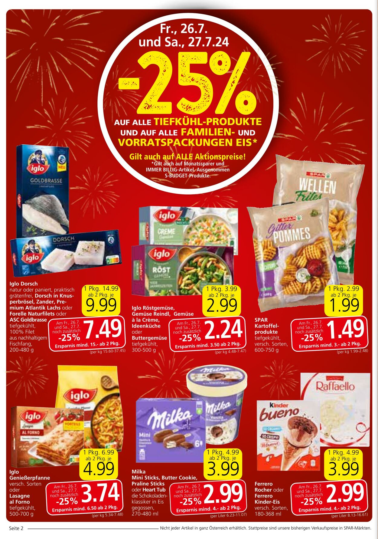 Prospekt Spar 25.07.2024 - 08.08.2024