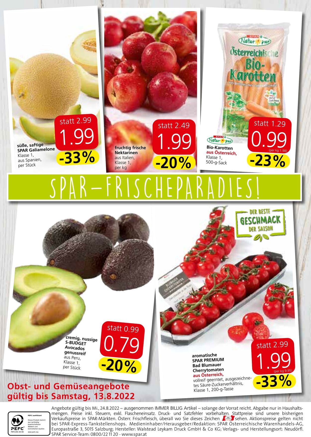 Prospekt Spar 11.08.2022 - 24.08.2022