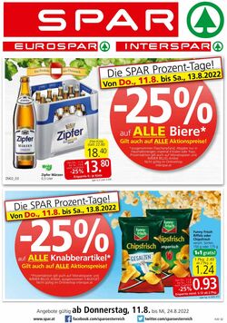 Prospekt Spar 11.08.2022 - 24.08.2022