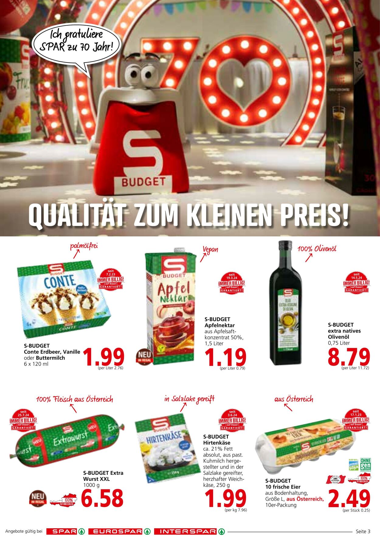 Prospekt Spar 08.08.2024 - 21.08.2024