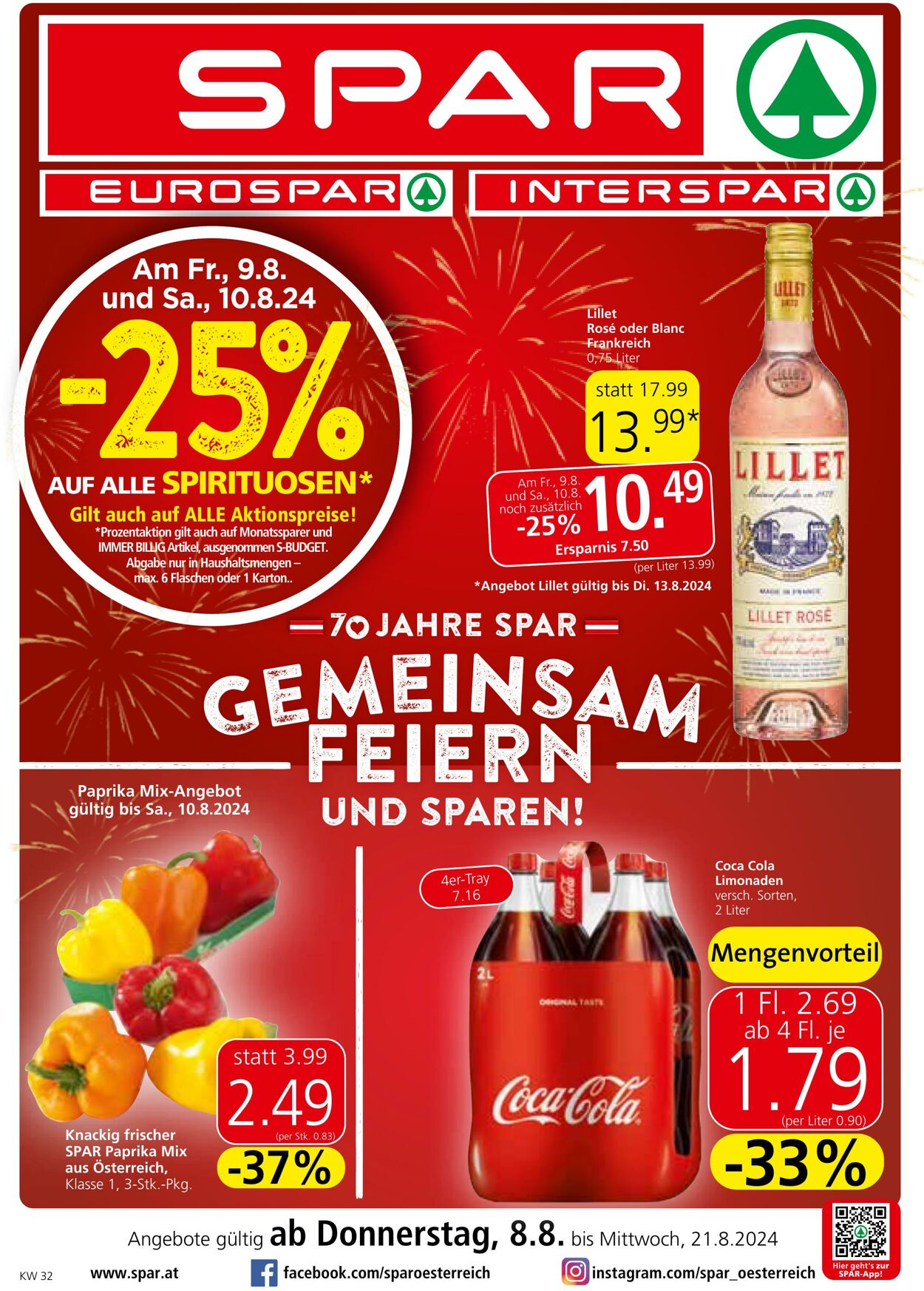 Prospekt Spar 08.08.2024 - 21.08.2024