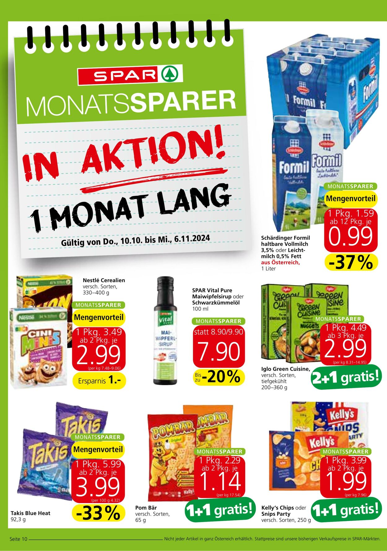 Prospekt Spar 10.10.2024 - 16.10.2024