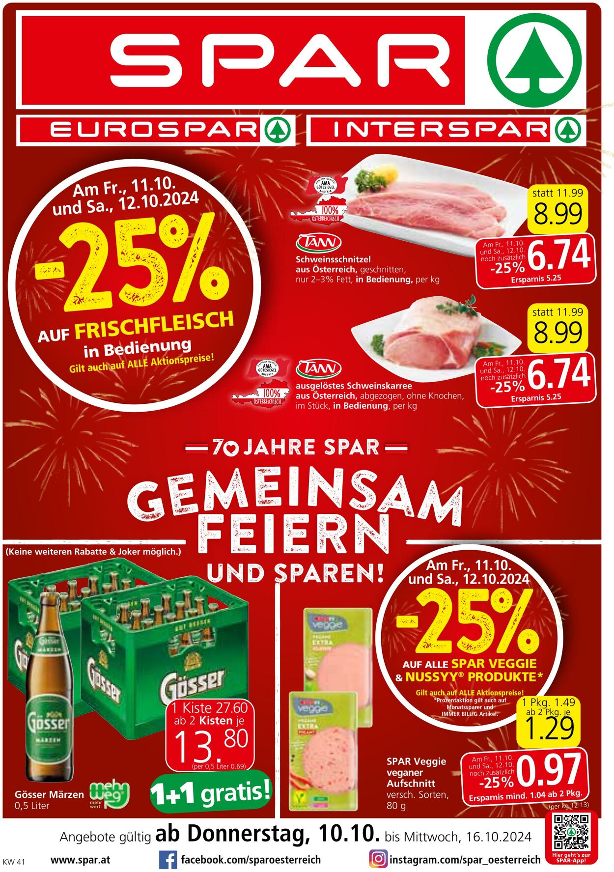 Prospekt Spar 10.10.2024 - 16.10.2024