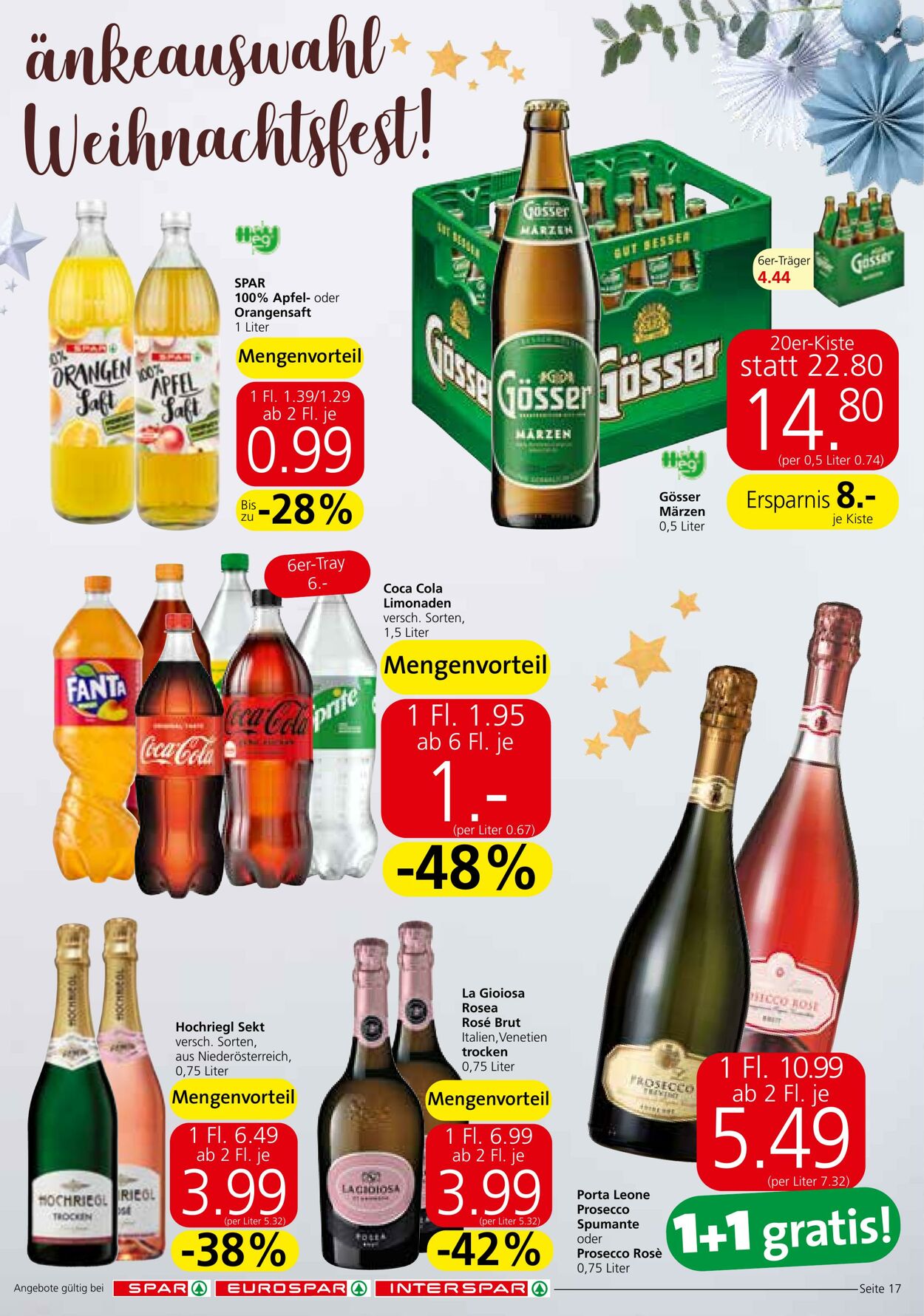 Prospekt Spar 15.12.2022 - 31.12.2022