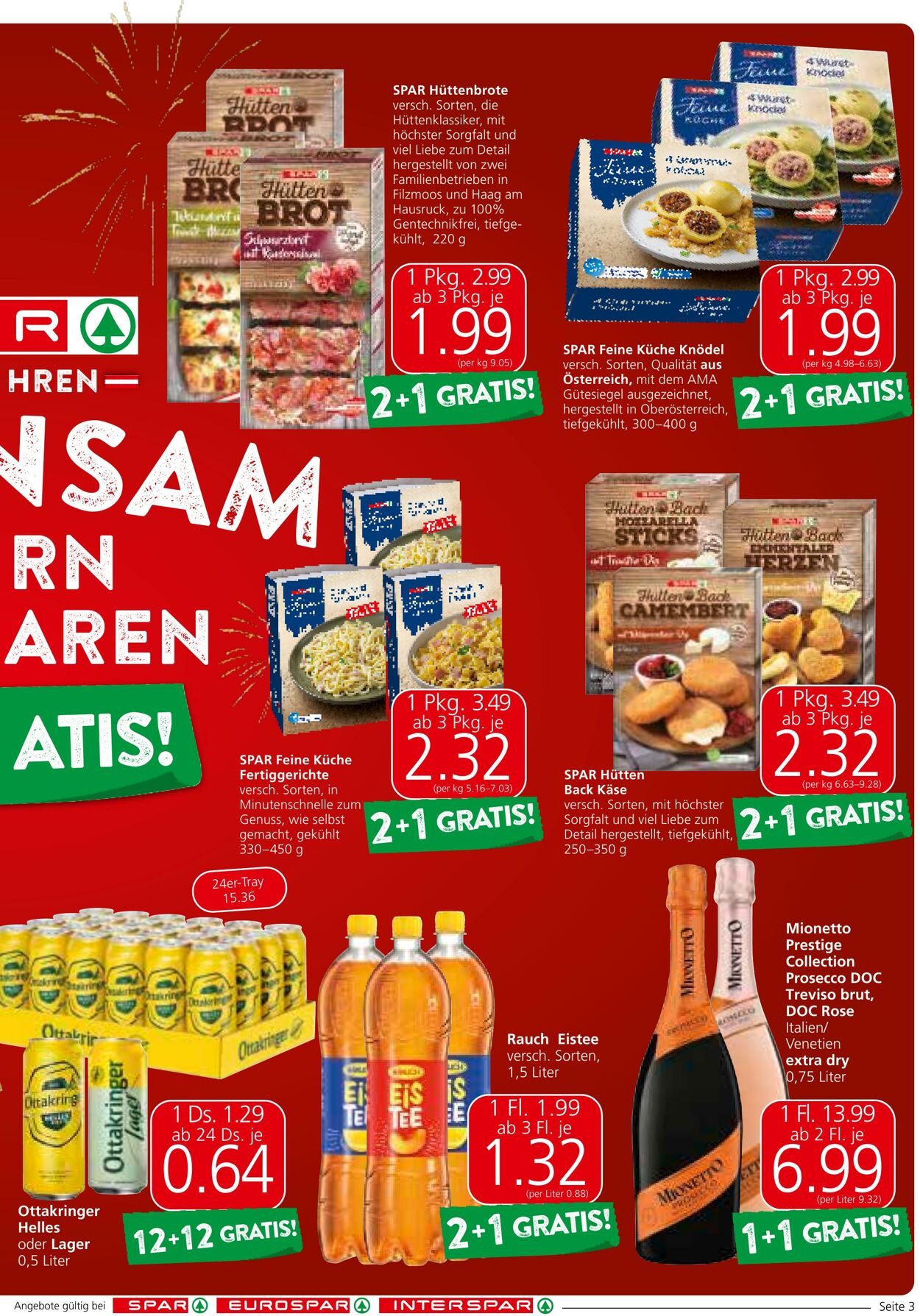 Prospekt Spar 21.11.2024 - 27.11.2024