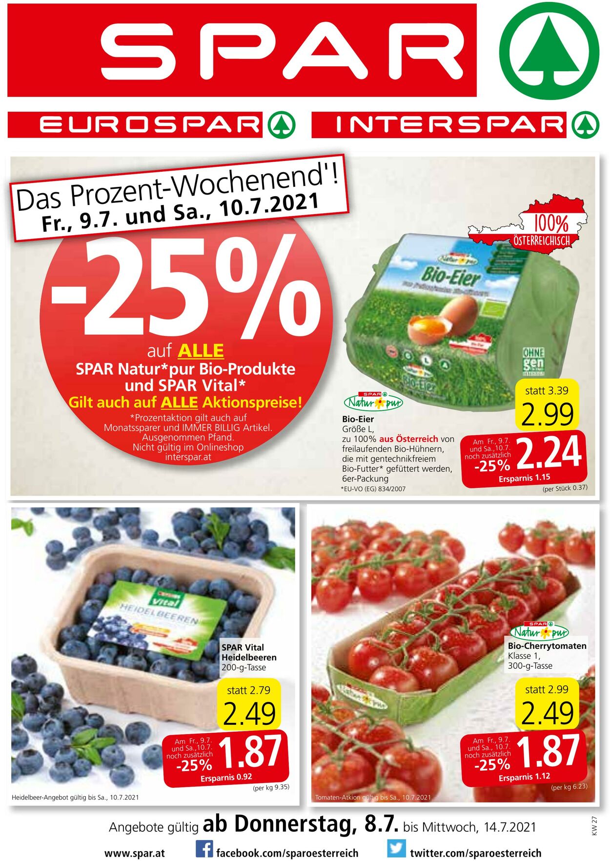 Prospekt Spar 08.07.2021 - 14.07.2021