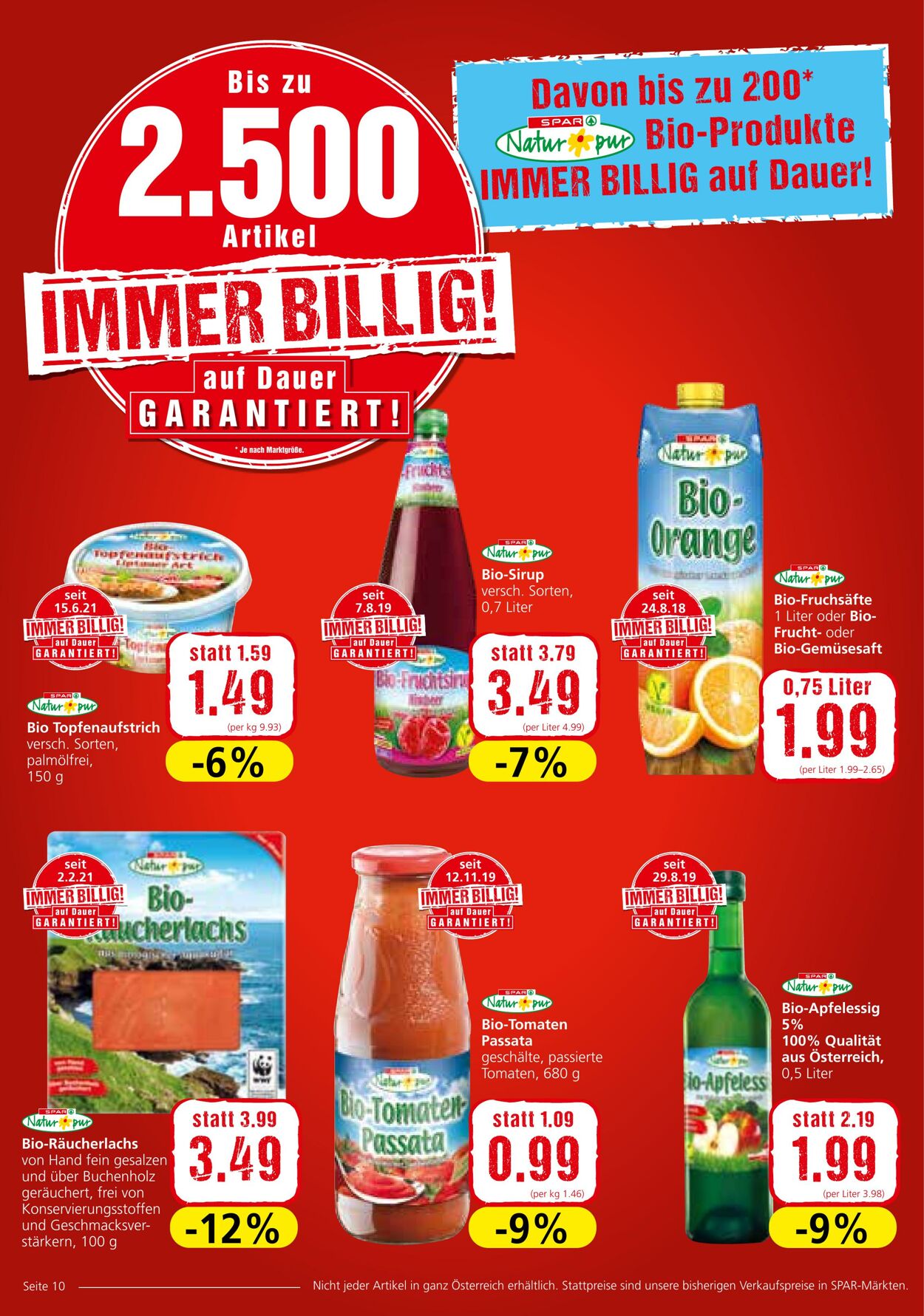 Prospekt Spar 08.07.2021 - 14.07.2021