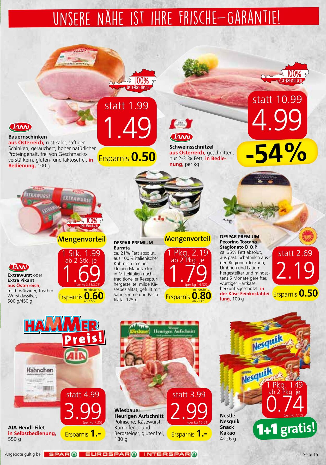 Prospekt Spar 08.07.2021 - 14.07.2021